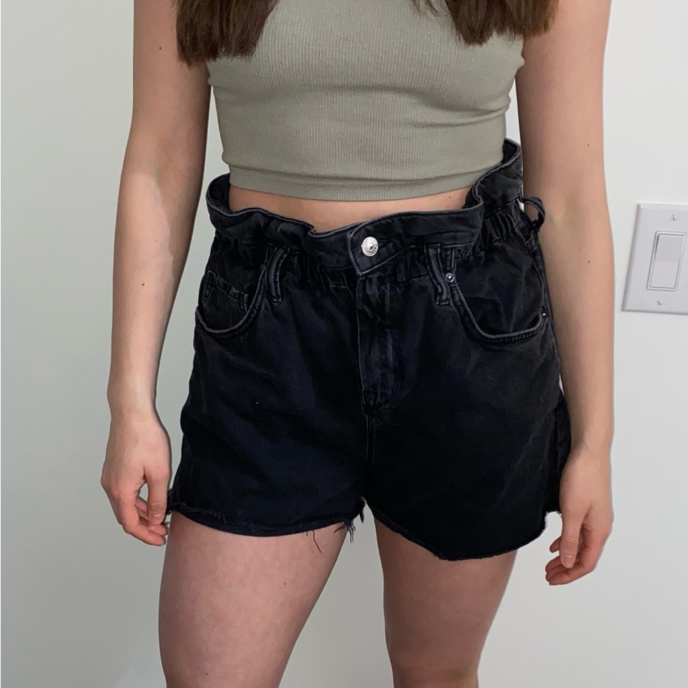 ALLSAINTS black jean shorts